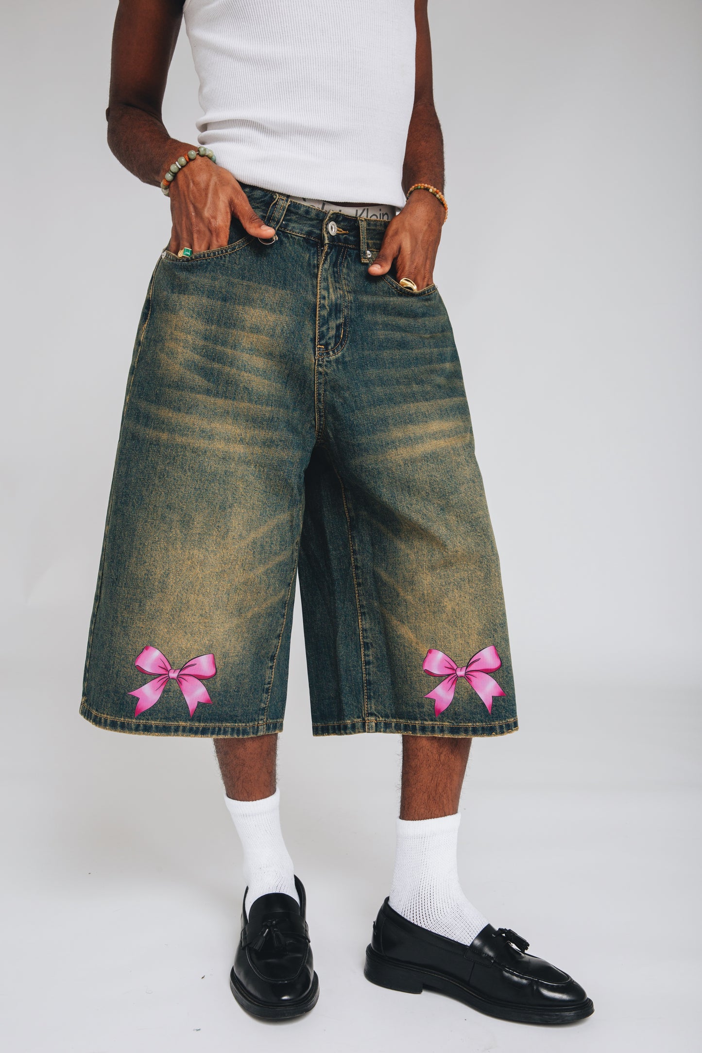 Pink Bow Jorts